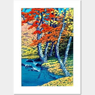Autumn in Oirase, Japan 1933 Kawase Hasui Posters and Art